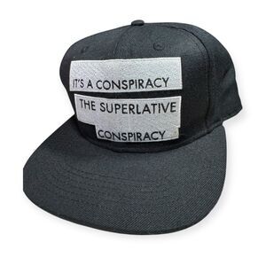 WeSC‎ Conspiracy Black Snapback Hat Adjustable